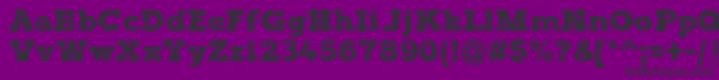 TyposterRockOnDemo Font – Black Fonts on Purple Background