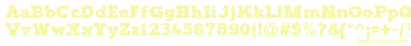 Шрифт TyposterRockOnDemo – жёлтые шрифты