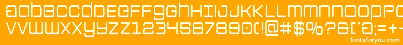 Colonymarinescond Font – White Fonts on Orange Background