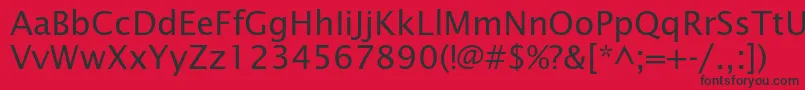 Lucidasansstd Font – Black Fonts on Red Background