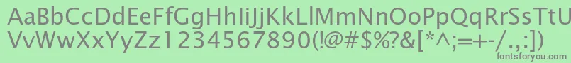 Lucidasansstd Font – Gray Fonts on Green Background