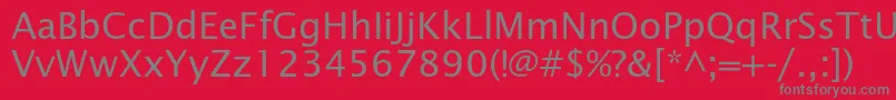 Lucidasansstd Font – Gray Fonts on Red Background