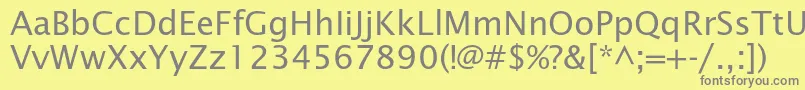 Lucidasansstd Font – Gray Fonts on Yellow Background