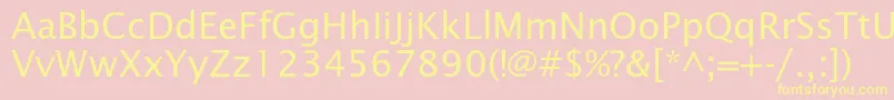 Lucidasansstd Font – Yellow Fonts on Pink Background