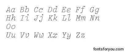 LightItalic-fontti