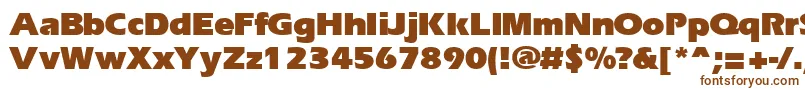 ErgoeblackRegular Font – Brown Fonts on White Background