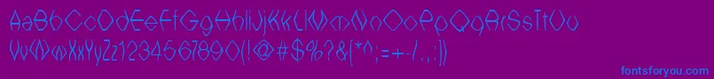 Шрифт Witchesbrew – синие шрифты на фиолетовом фоне