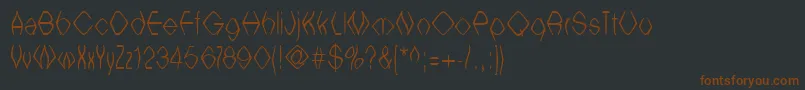 Witchesbrew-fontti – ruskeat fontit mustalla taustalla