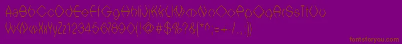 Шрифт Witchesbrew – коричневые шрифты на фиолетовом фоне