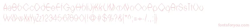 Witchesbrew-fontti – vaaleanpunaiset fontit valkoisella taustalla