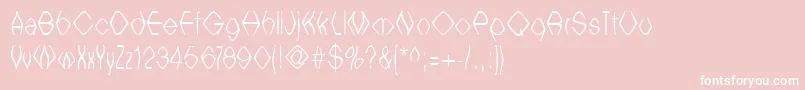 フォントWitchesbrew – ピンクの背景に白い文字