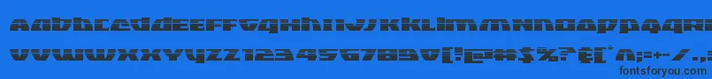 Blackbishophalf Font – Black Fonts on Blue Background