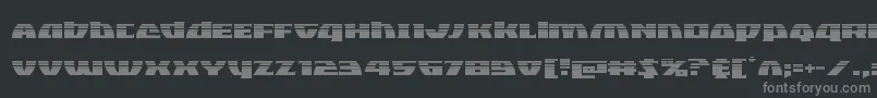 フォントBlackbishophalf – 黒い背景に灰色の文字