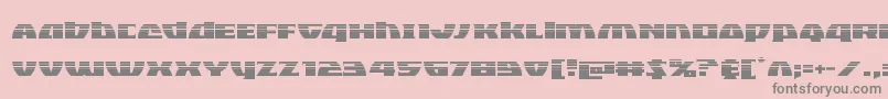 Blackbishophalf Font – Gray Fonts on Pink Background