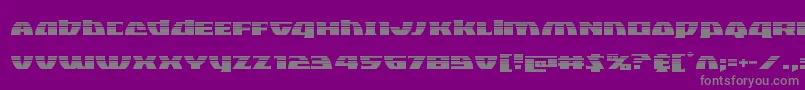 Blackbishophalf Font – Gray Fonts on Purple Background
