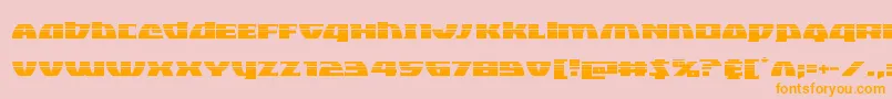 Blackbishophalf Font – Orange Fonts on Pink Background