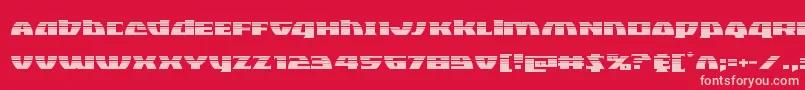 フォントBlackbishophalf – 赤い背景にピンクのフォント
