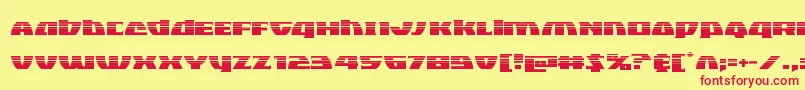 Blackbishophalf Font – Red Fonts on Yellow Background