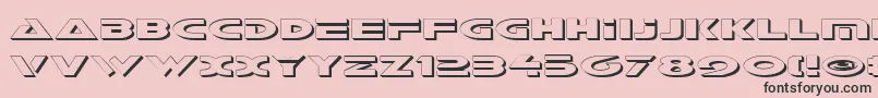 GalantShadow Font – Black Fonts on Pink Background