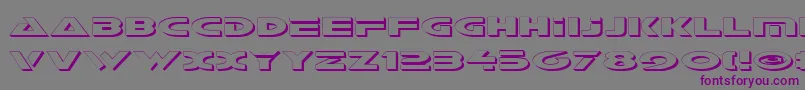 Шрифт GalantShadow – фиолетовые шрифты на сером фоне