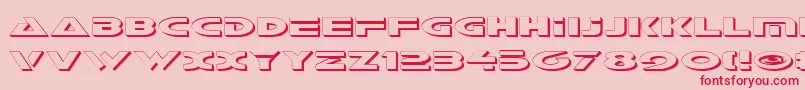 GalantShadow Font – Red Fonts on Pink Background