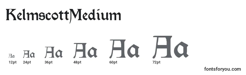 Размеры шрифта KelmscottMedium