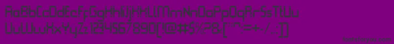 Fonte QueuebrickOpenregular – fontes pretas em um fundo violeta
