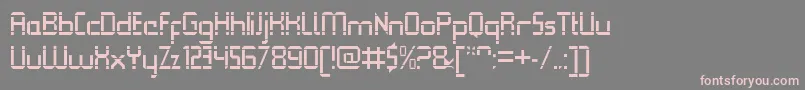QueuebrickOpenregular Font – Pink Fonts on Gray Background