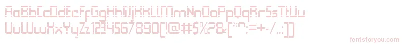 QueuebrickOpenregular Font – Pink Fonts on White Background