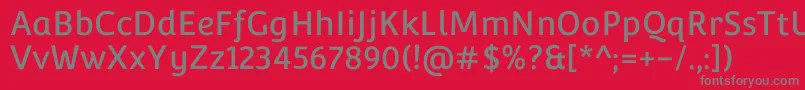 Шрифт ConvergenceRegular – серые шрифты на красном фоне