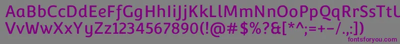 ConvergenceRegular Font – Purple Fonts on Gray Background