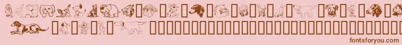 Más sobre la fuente Doggart fuente Doggart – Fuentes Marrones Sobre Fondo Rosa