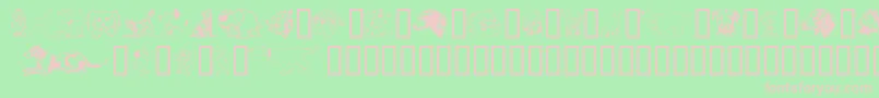 Doggart Font – Pink Fonts on Green Background