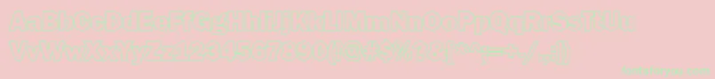 GoffikO Font – Green Fonts on Pink Background