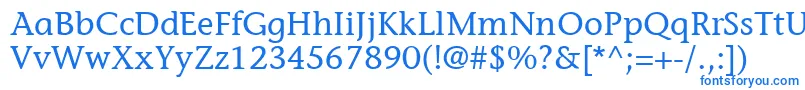 ItcStoneInformalLt Font – Blue Fonts on White Background