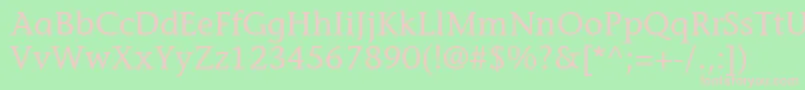 ItcStoneInformalLt Font – Pink Fonts on Green Background