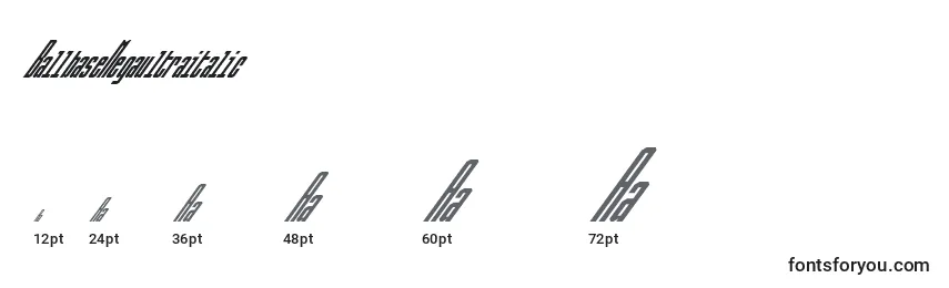 Размеры шрифта BallbaseMegaultraitalic