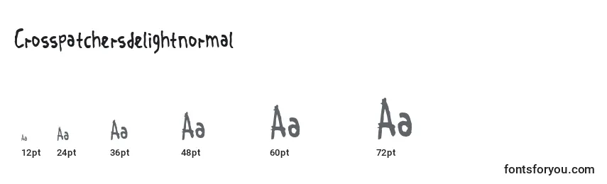 Crosspatchersdelightnormal Font Sizes