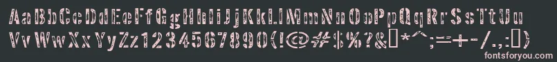 InterplanetaryCrap Font – Pink Fonts on Black Background