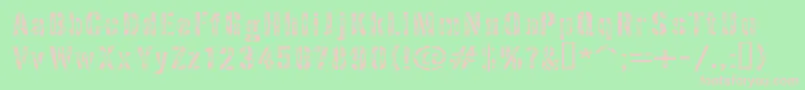 InterplanetaryCrap Font – Pink Fonts on Green Background