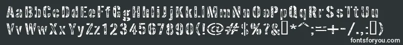 InterplanetaryCrap Font – White Fonts on Black Background