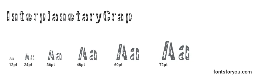 Размеры шрифта InterplanetaryCrap