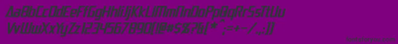 DaiAtlasItalic Font – Black Fonts on Purple Background