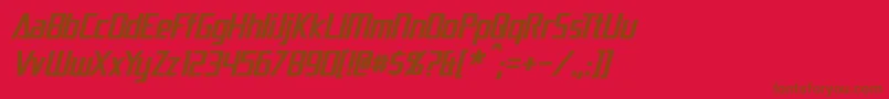 DaiAtlasItalic Font – Brown Fonts on Red Background