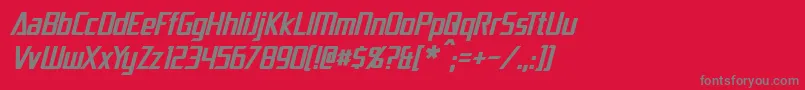 DaiAtlasItalic Font – Gray Fonts on Red Background