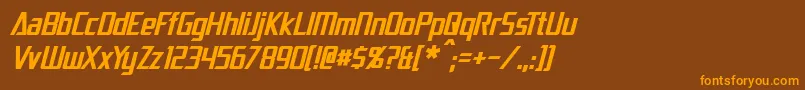 DaiAtlasItalic Font – Orange Fonts on Brown Background