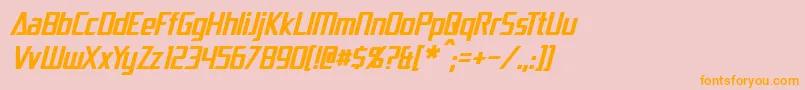 DaiAtlasItalic Font – Orange Fonts on Pink Background
