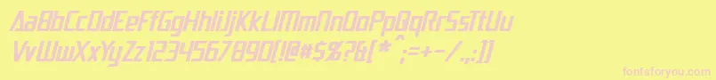DaiAtlasItalic Font – Pink Fonts on Yellow Background