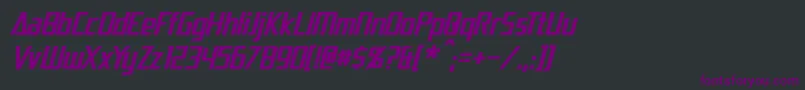 DaiAtlasItalic Font – Purple Fonts on Black Background