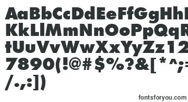 FuturistextraboldRegular font – bold Fonts
